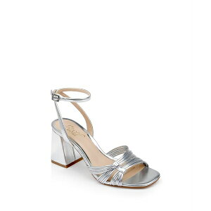 WEF_OC~VJ fB[X IbNXtH[h V[Y Women's Michelle Evening Block Heel Sandals Silver Metallic