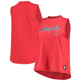 ダナキャラン レディース Tシャツ トップス Los Angeles Angels DKNY Sport Women's Marcie Tank Top Red