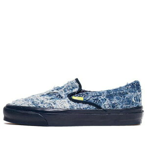Vans �o���Y �����Y �X�j�[�J�[ �yVans FDMTL x OG Classic Slip-On LX 'Distressed Indigo' VN0A45JK5WP�z �T�C�Y US_8.5(26.5cm)
