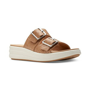 N[NX fB[X T_ V[Y Women's Drift Buckle Slip-On Slide Wedge Sandals Warm Beige