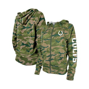 j[G fB[X p[J[EXEFbgVc AE^[ Women's Camo Indianapolis Colts Raglan Full-Zip Hoodie Camo
