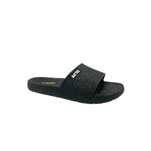 �A�h�e�b�N �����Y �u�[�c �V���[�Y Men's Black Pebble Sandals Black
