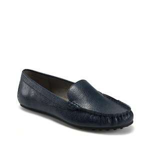 GA\[Y fB[X Xb|E[t@[ V[Y Women's Over Drive Driving Style Loafers Navy Embossed Faux Leather