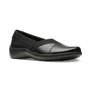 N[NX fB[X Xb|E[t@[ V[Y Women's Cora Charm Slip-On Flats Black Leat