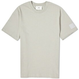 アミ メンズ Tシャツ トップス AMI Paris Fade Out Tonal Heart Logo T-Shirt Grey