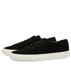 コモン・プロジェクツ メンズ スニーカー シューズ Common Projects Achilles Low Waxed Suede Black