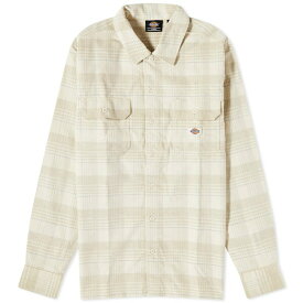 ディッキーズ メンズ シャツ トップス Dickies Alma Corduroy Check Shirt Neutrals