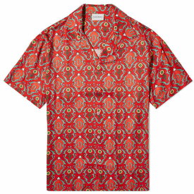 ドロールドムッシュ メンズ シャツ トップス Dr´le de Monsieur Ornaments Vacation Shirt Red