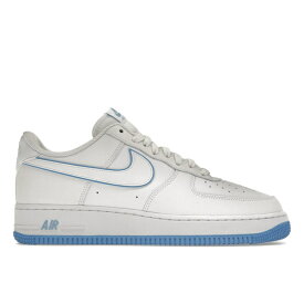 Nike ナイキ メンズ スニーカー 【Nike Air Force 1 '07 Low】 サイズ US_9.5(27.5cm) White University Blue Sole