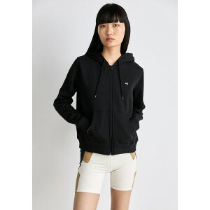 g~[qtBK[ fB[X p[J[EXEFbgVc AE^[ FLAG ZIP THRU - Zip-up sweatshirt - black
