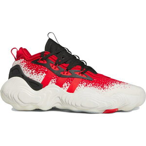 adidas AfB_X Y Xj[J[ yadidas Trae Young 3 Off White Vivid Red Blackz TCY US_7(25.0cm) Off White/Vivid Red/Core Black