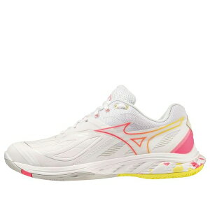 Mizuno �~�Y�m �����Y �X�j�[�J�[ �yMizuno Wave Claw Fang 2 'White Pink Yellow' 71GA231322�z �T�C�Y US_5(23.0cm)
