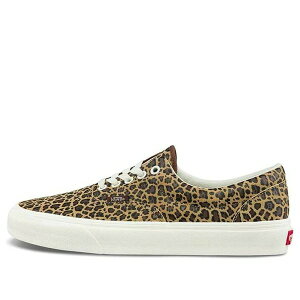 Vans �o���Y �����Y �X�j�[�J�[ �yVans Era Low Top Retro Skate Shoes Unisex Brown Leopard Print VN0A5EFN5DQ�z �T�C�Y US_7(25.0cm)