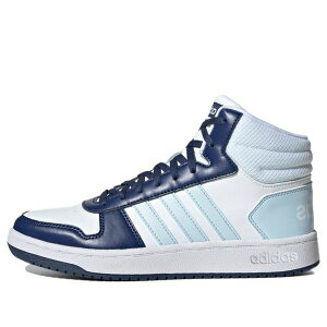 adidas AfB_X fB[X Xj[J[ White/Blue y(WMNS) adidas Hoops 2.0 Mid 'White Blue' G55055z TCY US_6(23.0cm)