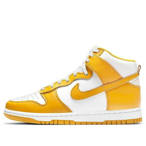 Nike �i�C�L ���f�B�[�X �X�j�[�J�[ White/Pink �y(WMNS) Nike Dunk High 'Dark Sulfur' DD1869-106�z �T�C�Y US_5(22.0cm)