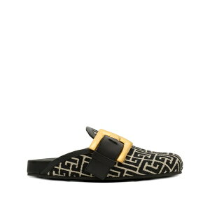�o���}�� ���f�B�[�X �T���_�� �V���[�Y Anthem monogram-pattern slippers Black