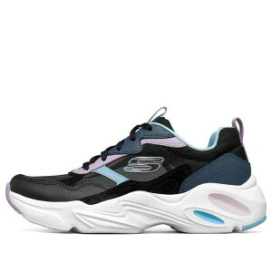 Skechers �X�P�b�`���[�Y ���f�B�[�X �X�j�[�J�[ �y(WMNS) Skechers Stamina Airy Low-Top Running Shoes Black/Blue 896003-BKMT�z �T�C�Y US_5(22.0cm)