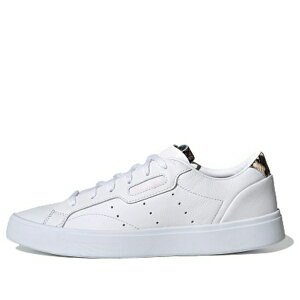 adidas �A�f�B�_�X ���f�B�[�X �X�j�[�J�[ �y(WMNS) adidas originals Sleek Skate shoes 'White Brown' FX0051�z �T�C�Y US_5(22.0cm)