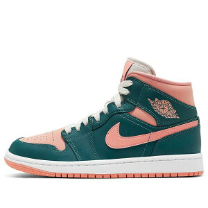 Jordan �W���[�_�� ���f�B�[�X �X�j�[�J�[ �y(WMNS) Air Jordan 1 Mid 'Dark Teal Green' BQ6472-308�z �T�C�Y US_5.5(22.5cm)
