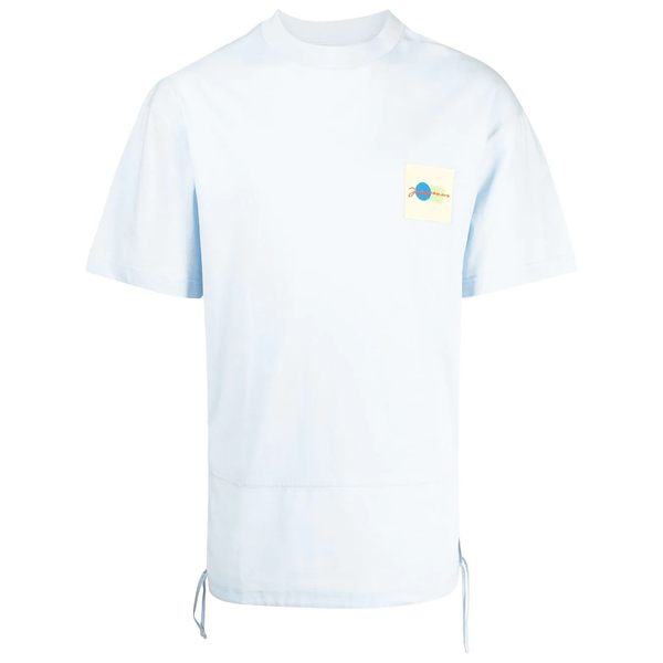 ジャクエムス メンズ トップス Tシャツ LIGHT BLUE 全商品無料サイズ交換 ジャクエムス メンズ Tシャツ トップス Noli apron strings logo-patch T-shirt LIGHT BLUE