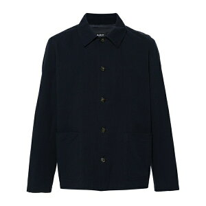 �A�[�y�[�Z�[ �����Y �W���P�b�g���u���]�� �A�E�^�[ texturised cotton shirt jacket Blue