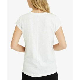 サンクチュアリー レディース Tシャツ トップス Traveler Twist Scoop-Neck T-Shirt White