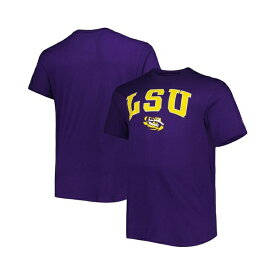 チャンピオン レディース Tシャツ トップス Men's Purple LSU Tigers Big and Tall Arch Over Wordmark T-shirt Purple