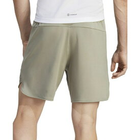 アディダス メンズ カジュアルパンツ ボトムス Men's Designed For Training Classic-Fit 7" Performance Shorts Silver Pebble