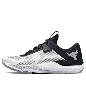 Under Armour A_[A[}[ Y Xj[J[ yUnder Armour Project Rock BSR 2 'White Black' 3025081-100z TCY US_8(26.0cm)