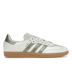 adidas �A�f�B�_�X ���f�B�[�X �X�j�[�J�[ �yadidas Samba OG Wonder Gold Metallic (Women's)�z �T�C�Y US_W_10.5 Off White/Cyber Metallic/Wonder Gold Metallic