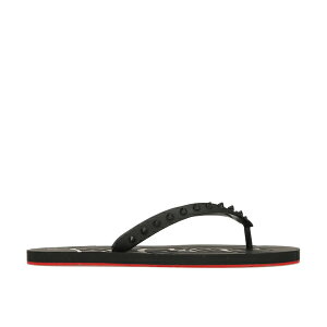 Christian Louboutin �N���X�`���� ���u�^�� ���f�B�[�X �X�j�[�J�[ �yChristian Louboutin Loubi Flip Slide Black Black (Women's)�z �T�C�Y EU_35(21.5cm) Black/Black