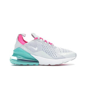 Nike �i�C�L ���f�B�[�X �X�j�[�J�[ �yNike Air Max 270 South Beach (Women's)�z �T�C�Y US_7(24.0cm) Pure Platinum/Pink Blast-Aurora-White