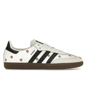 adidas �A�f�B�_�X ���f�B�[�X �X�j�[�J�[ �yadidas Samba Light Purple Floral (Women's)�z �T�C�Y US_W_12.5 White/Cloud White/Core Black/Gum