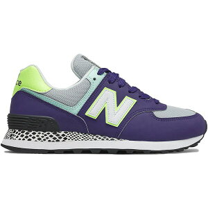 New Balance �j���[�o�����X ���f�B�[�X �X�j�[�J�[ �yNew Balance 574 Virtual Violet (Women's)�z �T�C�Y US_5.5(22.5cm) Virtual Violet/Bleached Lime Glow