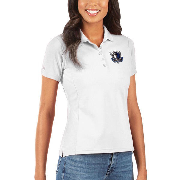 2021 グランドセール アンティグア レディース ポロシャツ White 全商品無料サイズ交換 トップス Dallas Polo Women's Mavericks Antigua Legacy Pique