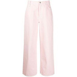 ���t�E�V�����Y ���f�B�[�X �f�j���p���c �{�g���X Wide-leg denim jeans Pink