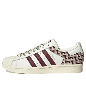 adidas �A�f�B�_�X ���f�B�[�X �X�j�[�J�[ �y(WMNS) adidas Originals Superstar Skateboard Shoes 'Off White Maroon' FZ5588�z �T�C�Y US_5.5(22.5cm)