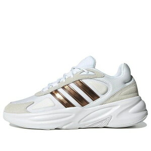 adidas �A�f�B�_�X ���f�B�[�X �X�j�[�J�[ �y(WMNS) adidas Ozelle Cloudfoam Lifestyle Running Shoes 'Cloud White Matte Gold' H06121�z �T�C�Y US_5(22.0cm)