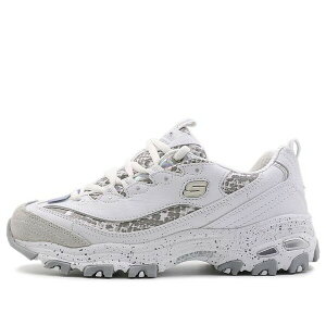 Skechers �X�P�b�`���[�Y ���f�B�[�X �X�j�[�J�[ �y(WMNS) Skechers D'Lites 1.0 GS White/Grey 66666054-WSL�z �T�C�Y US_9.5(26.5cm)