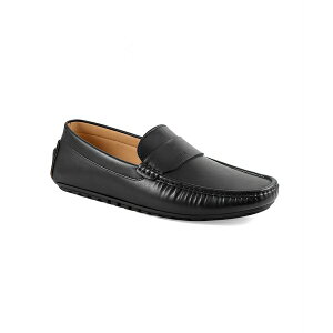 トミー ヒルフィガー メンズ スニーカー シューズ Men's Ruven Driving Style Loafers Black