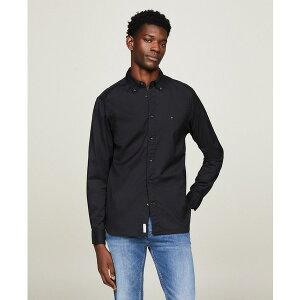 g~[ qtBK[ Y Vc gbvX Men's Regular-Fit Stretch Poplin Button-Down Shirt Black