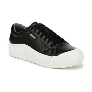hN^[EV[ fB[X Xj[J[ V[Y Women's Time Off Lace Up Platform Sneakers Black/White Faux Leather