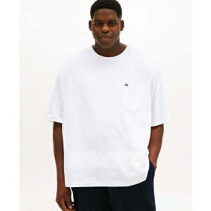 g~[ qtBK[ Y Vc gbvX Men's Big & Tall Tommy Crew Neck Pocket T-Shirt Bright White