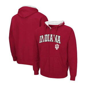 RVA Y p[J[EXEFbgVc AE^[ Men's Crimson Indiana Hoosiers Arch Logo 3.0 Full-Zip Hoodie Crimson