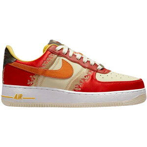 Nike �i�C�L ���f�B�[�X �X�j�[�J�[ �yNike Air Force 1 Low '07 Premium Little Accra (Women's)�z �T�C�Y US_7(24.0cm) Habanero Red/Light Curry/Coconut Milk