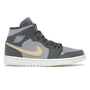 Jordan �W���[�_�� ���f�B�[�X �X�j�[�J�[ �yJordan 1 Mid Grey Onyx (Women's)�z �T�C�Y US_8.5(25.5cm) Iron Grey/Light Solar Flare Heather-White Onyx