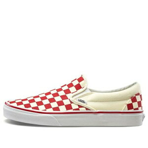 Vans �o���Y �����Y �X�j�[�J�[ �yVans Classic Slip-On 'Checkerboard Red' VN0A38F7P0T�z �T�C�Y US_7(25.0cm)