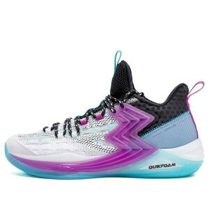 361 Degrees 361�f�B�O���[ �����Y �X�j�[�J�[ �y361 Degrees Quick Foam Basketball Sneaker 'White Purple Blue' 572021109-1�z �T�C�Y US_10(28.0cm)