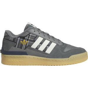 adidas AfB_X Y Xj[J[ yadidas Forum Exhibit Low Grey Plaidz TCY US_7(25.0cm) Grey Four/Cream White/Collegiate Navy