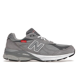 New Balance �j���[�o�����X �����Y �X�j�[�J�[ �yNew Balance 990v3 MiUSA Version 3 Grey�z �T�C�Y US_M_13 Grey/Red